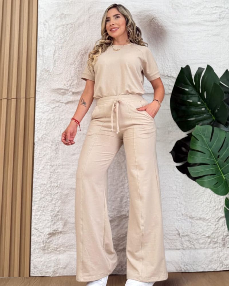 Conjunto Raglan Campana