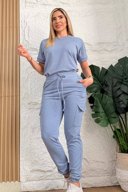 Conjunto Cargo Manga Raglan