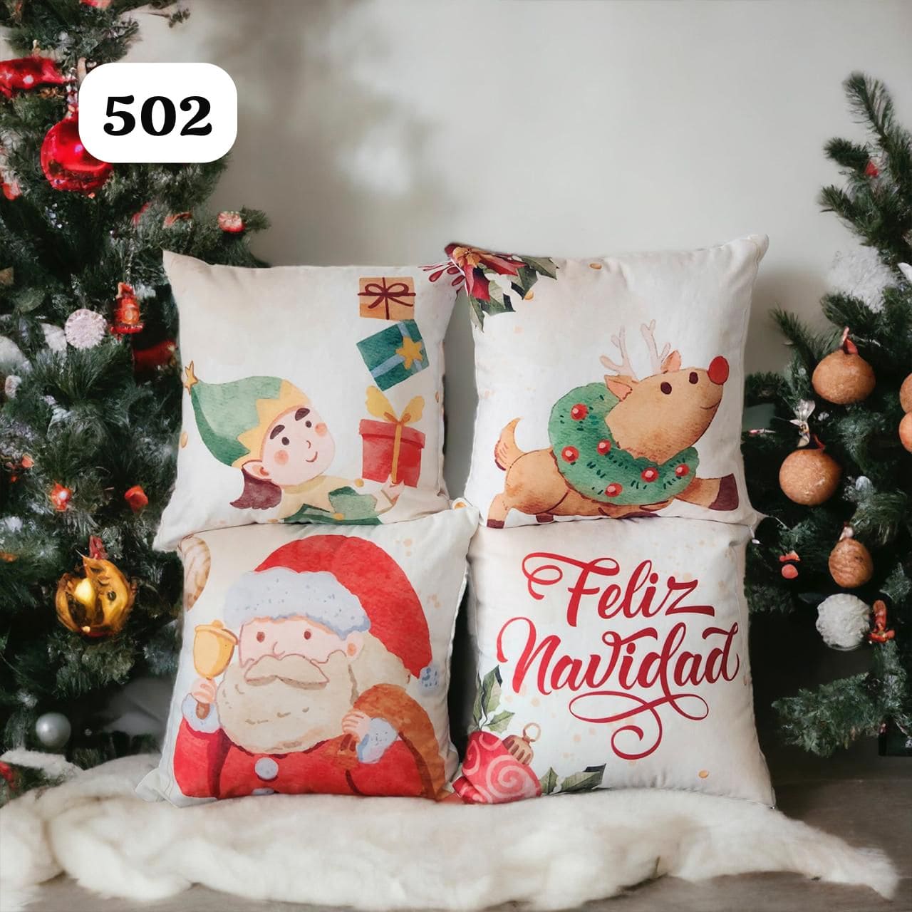 Cojines de Navidad x 4