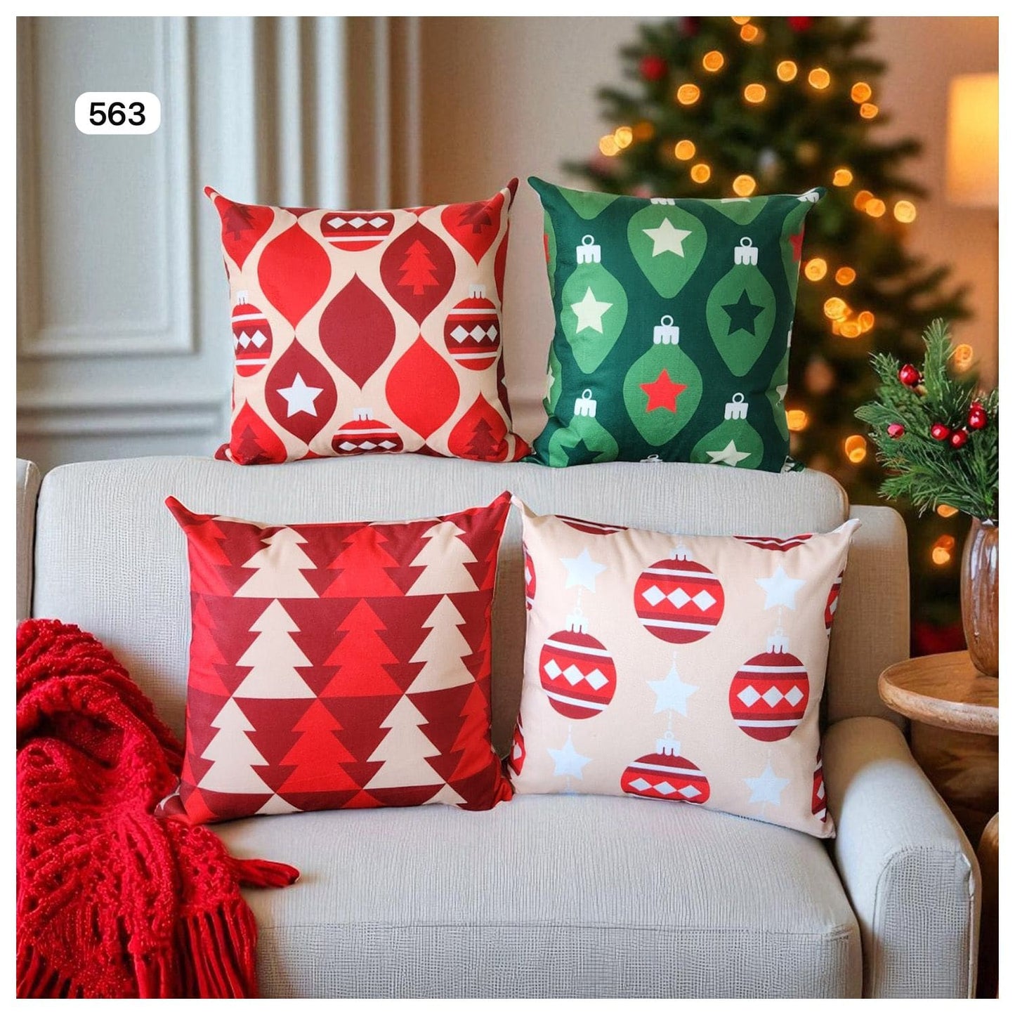 Cojines de Navidad x 4