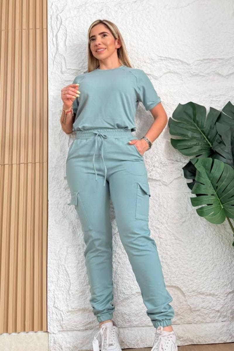 Conjunto Cargo Manga Raglan